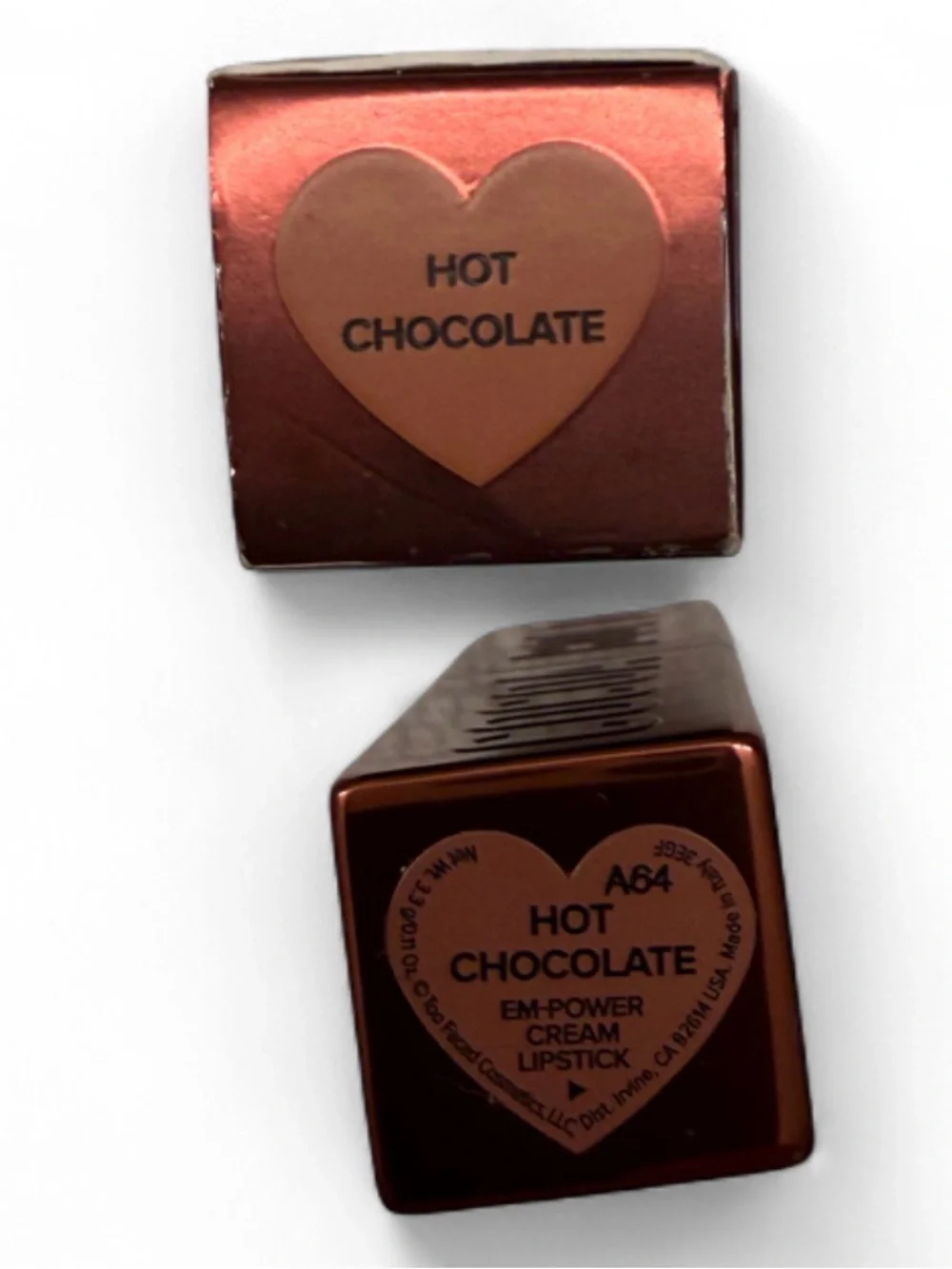 Too Faced Cocoa Bold Empower Cream Lipstick in the shade hot chocolate
